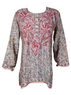 Boho Kaftans, Bohemian Summer Dresses, Bohemian Chic Fashion, Bohemian Clothing, Silk Tunic, Whimsical Fashion, Women Tunic Tops, Bohemian Clothes, Print Tunic