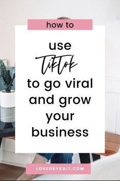 the words use tiff to go virtual and grow your business on top of a desk