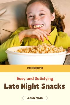 If you want to be ready the next time you get a midnight craving, do yourself a favor and check out our list of easy late night snacks. From homemade popcorn to edible cookie dough and hard boiled eggs, we've got all kinds of savory late night snacks and sweet late night snacks you can whip up in in no time. Visit the Popsmith blog now for more about these late night snacks. | salty snacks Sweet Late Night Snacks, Easy Late Night Snacks, Late Night Snack Ideas, Snacks Night, Night Snack Ideas, Late Night Snacks Easy