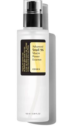 COSRX Snail Mucin 96% Power Repairing Essence 3.38 fl.oz 100ml, Hydrating Serum for Face with Snail Secretion Filtrate for Dull Skin & Fine Lines, Korean Skin Care Cosrx Advanced Snail 96, Advanced Snail 96, Snail 96 Mucin, Snail 96, Cosrx Snail Mucin, Cosrx Snail, Advanced Snail, Post Acne Marks, Serum For Face