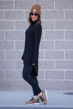 The warm turtleneck tunic in our butter soft jersey fabric that will keep you warm and long enough to cover your bum. Loose comfy fit. Perfect to pair with leggings or skinny jeans. Dress it up or down. Layer it or wear it alone. The perfect comfy tunic for busy moms to throw on and go. Ruched Turtleneck Long Sleeve High-Low Hemline Super Soft Fabric Wash delicate cycle on cold or Hand wash cold. Hang dry. 95% Rayon 5% Spandex Size and Fit Small: Chest: 36" Front Length: 30" Back Length 36.5 Med Outfit Leggins, Long Shirt Outfits, Turtleneck Tunic, Modest Tops, Turtleneck Long Sleeve, Medium Dress, Small Dress, Small Chest, Long Shirt