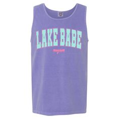 Introducing our "Lake Babe With Canoe" Comfort Colors Tank Top, the perfect attire for every lake enthusiast! Available in sizes S to 3XL, this tank top celebrates the carefree spirit of lake life in style.
Featuring the words "Lake Babe" arched over a charming canoe graphic, this tank top captures the essence of summertime fun by the water. Whether you're paddling out on the lake, lounging on the shore, or enjoying a lakeside barbecue, this tank top is sure to make a splash.
Crafted from high-quality Comfort Colors fabric, this tank top offers both comfort and durability, ensuring you can enjoy your time by the lake with ease. Its relaxed fit and soft feel make it perfect for all-day wear, whether you're soaking up the sun or hanging out with friends.
So why wait? Embrace your inner "Lake Cotton Tops For Outdoor Beach Season, Casual Tops For Water Sports In Summer, Casual Summer Tops For Water Sports, Crew Neck Tops For Water Sports In Summer, Casual Sleeveless Tank Top For Outdoor Activities, Summer Casual Tank Top For Outdoor, Summer Sleeveless Tank Top For Outdoor Activities, Casual Summer Tank Top For Outdoor, Casual Tank Top For Outdoor Activities