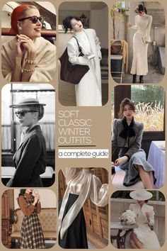 Classic Feminine Capsule Wardrobe, Kibbe Soft Classic Outfits Plus Size, Soft Classic Jackets, Ingenue Winter Outfits, Kibbe Soft Classic Outfit Ideas, Classic Essence Outfits, Soft Classic Winter Outfit, Light Winter Outfits, Soft Classic Winter