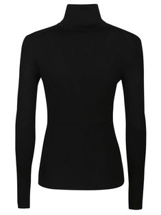 Black wool sweater, ribbed work, turtle neck, long sleeves and straight hemComposition: Wool, 100% Black Wool Sweater, Gucci Pumps, Tom Ford Handbags, Red Valentino Shoes, Valentino Shoes, Yoga Wear, Tory Burch Shoes, Black Knit, Oversized Shirt