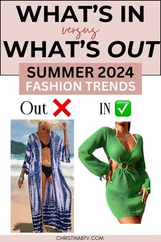 Stay ahead of the curve with our guide to what's in and what's out in summer fashion trends for 2024. Elevate your style game with the latest insights on summer wardrobe essentials. Summer Pieces, Kimono Maxi Dress, Perfect Fall Outfit, Summer Wardrobe Essentials, High Waisted Bathing Suits, Trends For 2024