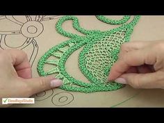 Bordado. Renda de ponto romena. - YouTube Embroidery Knots, Romanian Point Lace, Crochet Freeform, Romanian Lace, Point Lace, Freeform Crochet, Irish Lace, Fine Yarn, Irish Crochet