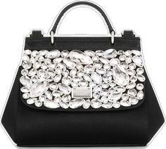 Woman Accessories, Black Handbags, Sicily, Dolce And Gabbana, Black Leather, Satin, Women Accessories, Handbags, Leather