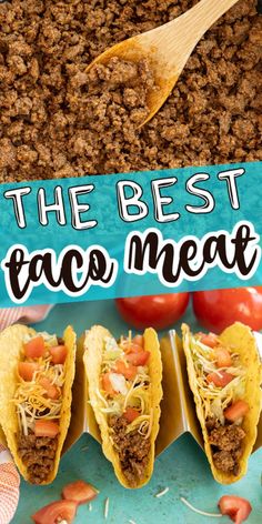 the best taco meat recipe is here and it's so easy to make