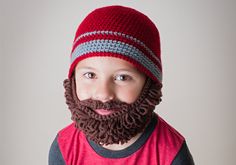 "THIS IS NOT A PHYSICAL ITEM, BUT A DIGITAL PDF FILE ONLY! This beard beanie will make for an amazing gift, the perfect halloween costume or photo prop. It also works great as an original hat to wear around in the cold! The pattern is very detailed. It has instructions for making both a straight beard or a curly beard. It also gives the option for you to attach the beard or make a removable as well as adjustable beard. BEARD BEANIE PATTERN DETAILS: *Sizes: 12-18 months, 18-24 months, 2-3 years, Crochet Beard Beanie, Fall Cap, Crochet Beard, Beard Beanie, Curly Beard, Baby Kostüm, Beanie Pattern, Baby Costumes, Hats For Sale