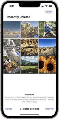 an iphone screen showing photos taken by people in the past and present to them on their phone