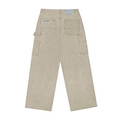 Straight loose fit pants. Stone-washed sand beige canvas. 100% heavy cotton fabric. Zipper closure with Cold engraved on button. Triple stitch. Double Knee Reinforcement. Tool pockets and hammer loop. Male (182cm, 5'11"): M - National Shipping 24-48H (Spain / Portugal) - CORREOS EXPRESS - European Shipping 48-72H - FEDEX - International Shipping 5-7 working days - FEDEX Cream Straight Leg Cargo Pants With Patch Pockets, Beige Bottoms With Patch Pockets For Streetwear, Beige Cargo Jeans With Patch Pockets For Streetwear, Utility Beige Cargo Jeans For Streetwear, Beige Baggy Cargo Jeans For Streetwear, Casual Neutral Jeans With Pockets, Beige Cotton Cargo Jeans With Patch Pockets, Beige Patch Pockets Pants For Streetwear, Beige Cargo Pants With Hip Pockets For Streetwear