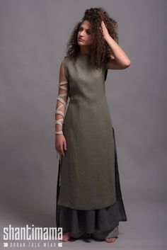 "🌿 ITEM DESCRIPTION Linen Apron Dress LINAS with four long side tie, which can be tied in different ways - front, back or on sides. Original and simple dress for everyday wear in rustic lagenlook style. Fabric: 100% pure linen in medium weight - washed and softened. Color: Big color choice - 31 colors from the color chart (please see the pics) All Shantimama linen items come in a beautiful wrap, which makes them not only a lovely purchase but also a cool gift. 🌿 SIZING Petit, Regular, Plus Siz Linen Apron Dress, Lagenlook Dress, Natural Linen Dress, Pinafore Apron, Linen Tunic Dress, Lagenlook Style, Wide Leg Linen Pants, Linen Tunic, Apron Dress