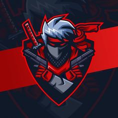 Premium Vector, Gaming, Logo Design, Red, Black, Design