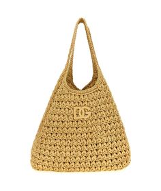 Dolce & Gabbana '3.5' Shopping Bag | italist Luxury Crochet Shopping Bag For Summer, Designer Woven Bags For Summer, Designer Woven Summer Bags, Designer Summer Crochet Tote Bag, Luxury Crochet Bag For Everyday Summer Use, Luxury Crochet Bag For Summer, Luxury Beige Crochet Bag For Summer, Designer Woven Bag For Daily Use, Designer Beige Crochet Tote Bag