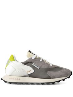 grey/multicolour suede/leather panelled design logo print to the side logo patch at the tongue round toe front lace-up fastening branded leather insole flat rubber sole Aviator Watch, Balenciaga Track, Office Bag, Balenciaga Triple S, Sneakers Grey, Summer Beach Wear, Derby Shoes, Athletic Sneakers, Espadrille Shoes