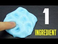 a hand is pointing at a blue object with the words ingredient on it and an image of