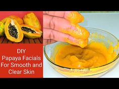 Papaya Facial At Home, Papaya Face Mask Homemade, Papaya For Skin, Papaya Face Pack, Home Face Mask, Papaya Face Mask, Papaya Facial, Glowing Skin At Home, Natural Face Pack