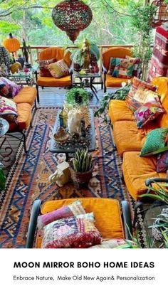 a living room filled with lots of furniture and plants