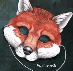 Fancy being a red fox? This beautiful hand drawn mask will help. Just print off, attach some string and your done. All downloads come in 2 sizes (child and adult), with a fun fact / puzzle sheet, including maze and word search to complete, all about foxes. Drawn Mask, Owl Mask, Long Eared Owl, Fox Mask, Costume Masks, Red Fox, Labyrinth, Olaf The Snowman, Costume Accessories