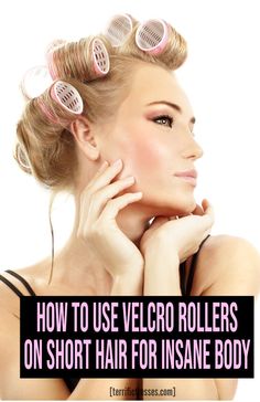 Looking for help on how to use Velcro rollers on short hair for added oomph and volume? You’re in the right place. Learn how to prep your hair, how to put these curlers in and get a trick for taking them out that eliminates tangle worries forever. Click over and get the solutions you need. via @torifitnzer Rollers On Short Hair, Velcro Curlers, Curling Fine Hair, Velcro Hair Rollers, Curled Hairstyles For Medium Hair, Roller Curls, Velcro Rollers