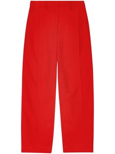 red pleat detailing mid-rise belt loops two diagonal pockets to the sides rear welt pocket wide leg Bohemian Wedding Guest, Wedding Guest Looks, Yoko London, City Dress, Summer Beach Wear, Ballet Flat Shoes, Pants Straight, Lady Dior, Wide Leg Trousers