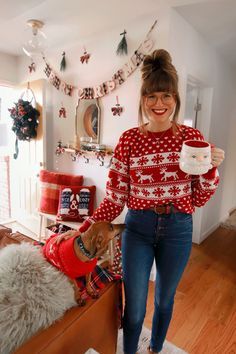 Ugly Sweater Outfits, Outfit Navidad, Christmas Sweater Outfits, Christmas Fits, Holiday Outfits Christmas, Cute Christmas Outfits, Trendy Christmas Outfits, Professional Outfit, Christmas Outfits Women