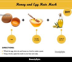 Egg Yolk for Hair Mask: Benefits and How To Use It Olive Oil Hair Mask, Hair Growth Conditioner, Fried Hair