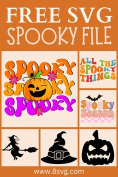 the free svg spooky file for halloween