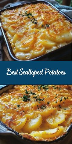 These Scalloped Potatoes are creamy, cheesy, and perfectly seasoned, making them the ultimate comfort food side dish. Thinly sliced potatoes are layered with a rich, garlicky cream sauce and baked to golden perfection. Perfect for holidays, family dinners, or any special occasion! The Best Scalloped Potatoes, Easy Scalloped Potatoes Recipe, Best Scalloped Potatoes, Scalloped Potatoes Easy, Scalloped Potato, Scalloped Potatoes Cheesy, Scalloped Potato Recipes, Potato Recipes Side Dishes, Potato Sides