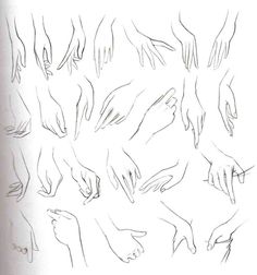 a drawing of many hands reaching for something