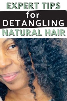 naturally curly hair close up for detangling tips pini Breakage Natural Hair, Detangle Curly Hair, Detangling Natural Hair, Growing Long Hair Faster, Healthy Hair Routine, Matted Hair, Help Hair Grow, Breaking Hair, Unique Hair