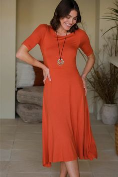 Harmony Dress - Flame | Bamboo Body Nursing Accessories, Nursing Tops, Nursing Clothes