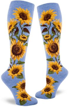 PRICES MAY VARY. Make a beeline for sunflower knee socks and let the light guide you to wherever you find joy. U.S. shoe size: women’s 6–10, men's 4–8 Feels and looks great on calves up to 16 inches in circumference. Soft, stretchy, and long-lasting with reinforced heel and toe Designed at our headquarters in Bellingham, WA and made in Korea Branded logo knit into sole The Socks You've Been Missing!Bask in the glow of the sunflower when you wear these pretty knee-high socks. Birds and insects lo Sunflower Socks Knit, Sunflowers Growing, Tall Socks, Light Guide, Over The Calf Socks, Bellingham Wa, Funky Socks, Logo Knit, The Sunflower