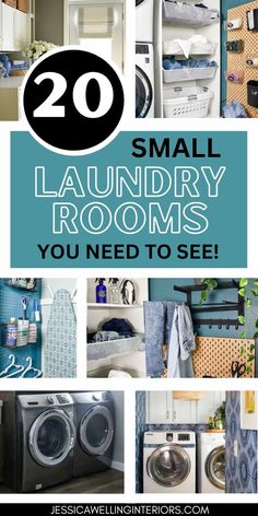 Get inspired to make the most of your small laundry room with these brilliant small laundry room ideas and hacks! Small Laundry Room With Window Ideas, Small Laundry Room Makeover Top Loader, Laundry Closets, Apartment Laundry Room, Laundry Room Colors, Washers And Dryers