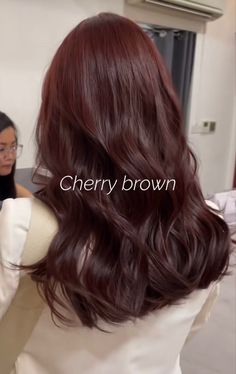 Rustic Brown Hair Color, Hair Color For Chinese Women, Red Brown Shag Hair, Hair Color That Makes Your Skin Lighter, Popular Korean Hair Color, Cool Tone Red Brown Hair, Medium Brown Red Hair Color, Subtle Cherry Red Hair, Dark Brown Hair With Auburn Undertones