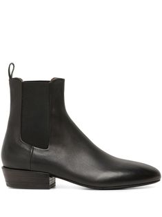 black leather polished finish pull-tab at the heel almond toe elasticated side panels ankle-length low tapered heel leather sole Chelsea Boots Black, Balenciaga Track, Black Chelsea Boots, Balenciaga Triple S, Leather Chelsea Boots, Fine Watches, Custom Watch, Summer Beach Wear, Derby Shoes