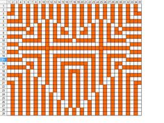 an orange and white crossword puzzle is shown