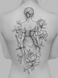 Women Linework Tattoo, Fine Tattoos For Women, Tattoo Linework, P Tattoo, Small Girly Tattoos, Cross Tattoos For Women, Black Cat Tattoos, Witch Tattoo, Greek Tattoos