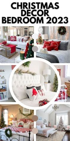 Decorate Small Christmas Tree, Red Theme Bedroom, Christmas Tree In Red, Compact Bedroom, Trendy Christmas Decor, Christmas Decor Trends