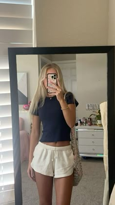 summer outfit, fit inspo, brandy melville, casual outfit Brandy Outfits, Simple Outfits For School