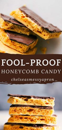 Homemade Honeycomb Candy Homemade Crunchie Bars, Honeycomb Candy Recipe Homemade, How To Use Honeycomb, Candy Made With Honey, Chick O Stick Candy Recipe, Homemade Honeycomb Candy, Copycat Sees Candy Recipes, Wisconsin Fairy Food, Honeycomb Snack Mix Recipe