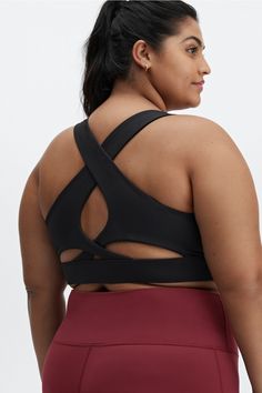 No-Bounce High Impact Sports Bra Fabletics black female Activewear >> Womens >> Sports Bras >> Sports Bra >> High Impact plus Running/Training 4-Way Stretch/Moisture-Wicking/Removable Bra Cups/Strappy/UPF Protection The high-impact support you need Activewear With Arch Support For Workout, Black Activewear With Built-in Padding And 4-way Stretch, Black Activewear With Built-in Padding, Black 4-way Stretch Sports Bra With Built-in Padding, Black Sports Activewear With Built-in Padding, Black Moisture-wicking Sports Bra With 4-way Stretch, Black Moisture-wicking 4-way Stretch Sports Bra, Moisture-wicking 4-way Stretch Black Sports Bra, Black Sports Bra With 4-way Stretch