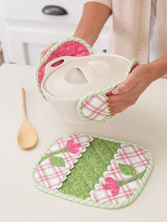 a woman is making christmas decorations with her kitchen utensils