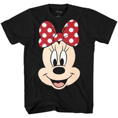 PRICES MAY VARY. Color: Black Size: Adult Men's Fit: Standard, can also be worn by women who prefer a looser fit. Celebrate the Magical couple with your new Mickey and Minnie merch! Officially licensed apparel and high-quality prints make it the perfect gift for any fan. Whether it be for an achievement, Halloween, Christmas or birthday. If you're a true fan then you need a Mickey or Minnie t-shirt in your collection! These fun shirts will be sure to put a smile on your face and anyone who cross Disney Wear, Character Face, Mouse Costume, Minnie Mouse Shirts, Minnie Mouse Girl, Disney Colors, Big Face, Minnie Mouse Party, T Shirt Costumes