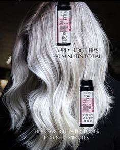 Reverse Hair Color, Silver Ashy Blonde Hair, Redken Shades Eq White Blonde Formula, Bright Blonde Shades Eq Formula, Icy Blonde Hair Toner Formula, Redken Silver Toner Formula, Icy Redken Toners, Platinum Blonde Toner Formula, Icy Blonde Toner Formula