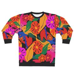 This fleece crewneck sweatshirt features our Spring Fling Abstract Art graphic design. Perfect for workouts, athleisure, around town, etc. .: 86% Polyester, 14% Cotton .: Crew neck .: Classic Fit   XS S M L XL 2XL Length, in 27.49 28.75 29.77 30.75 31.74 33 Width, in 19.02 20.36 21.74 23.12 24.49 25.87 Artsy Clothes, Artsy Outfit, Art Tote Bag, Art Graphic Design, Social Icons, Spring Fling, Summer Black, Bodycon Fashion, Design Graphique