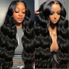 PRICES MAY VARY. 30 inch Lace Front Wig Human Hair Material: 100% unprocessed Brazilian virgin glueless wigs human hair pre plucked, 180 density, cut from healthy young female head directly. Full cuticle aligned, soft and bouncy, full and thick, natural and healthy, natural luster and color. Human Hair Lace Front Wigs Lace Detail: Frontal wigs human hair, bleached knots and pre plucked with natural hairline, with baby hair around. Ear to ear swiss lace HD transparent, match all skin tones well. Affordable Wigs, Human Hair Color, Colored Wigs, Body Wave Wig, Body Wave Hair, Short Bob Wigs, Lace Closure Wig, Frontal Wig, Brazilian Human Hair