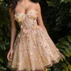 Gold Dama Dresses, Short Champagne Dress, Short Dress Prom, Botas Outfit, Rose Gold Prom Dress, Gold Dress Short, Red Formal Dresses, Dresses With Lace, Dama Dresses