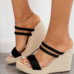 Brand New, Size 8 Too Big For Me. From A Smoke Free Home. Espadrille Shoes, Espadrilles Wedges, Women's Shoes, Open Toe, Espadrilles, Wedges, Women Shoes, Brand New, Women Shopping