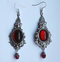 Vampire Earrings, Victorian Vampire, Victorian Accessories, Goth Accessories, Earrings Gothic, Victorian Goth, Gothic Earrings, Gothic Accessories